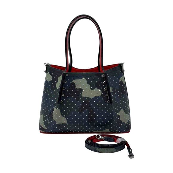Christian Louboutin Camouflage Studded Cabarock Tote Multicolor - Picture 1 of 5